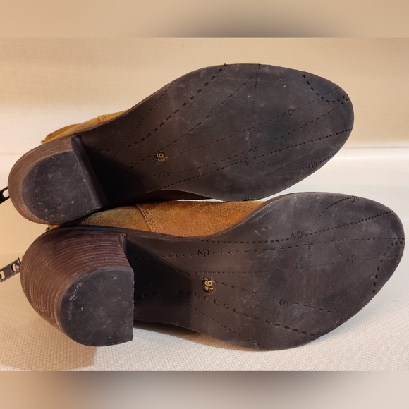 Dolce Vita Brown Leather Booties Ankle Boots Cabin Core - Picture 8 of 8